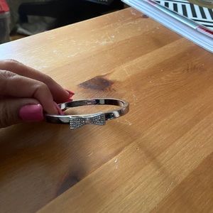 Kate Spade bow tie silver bracelet